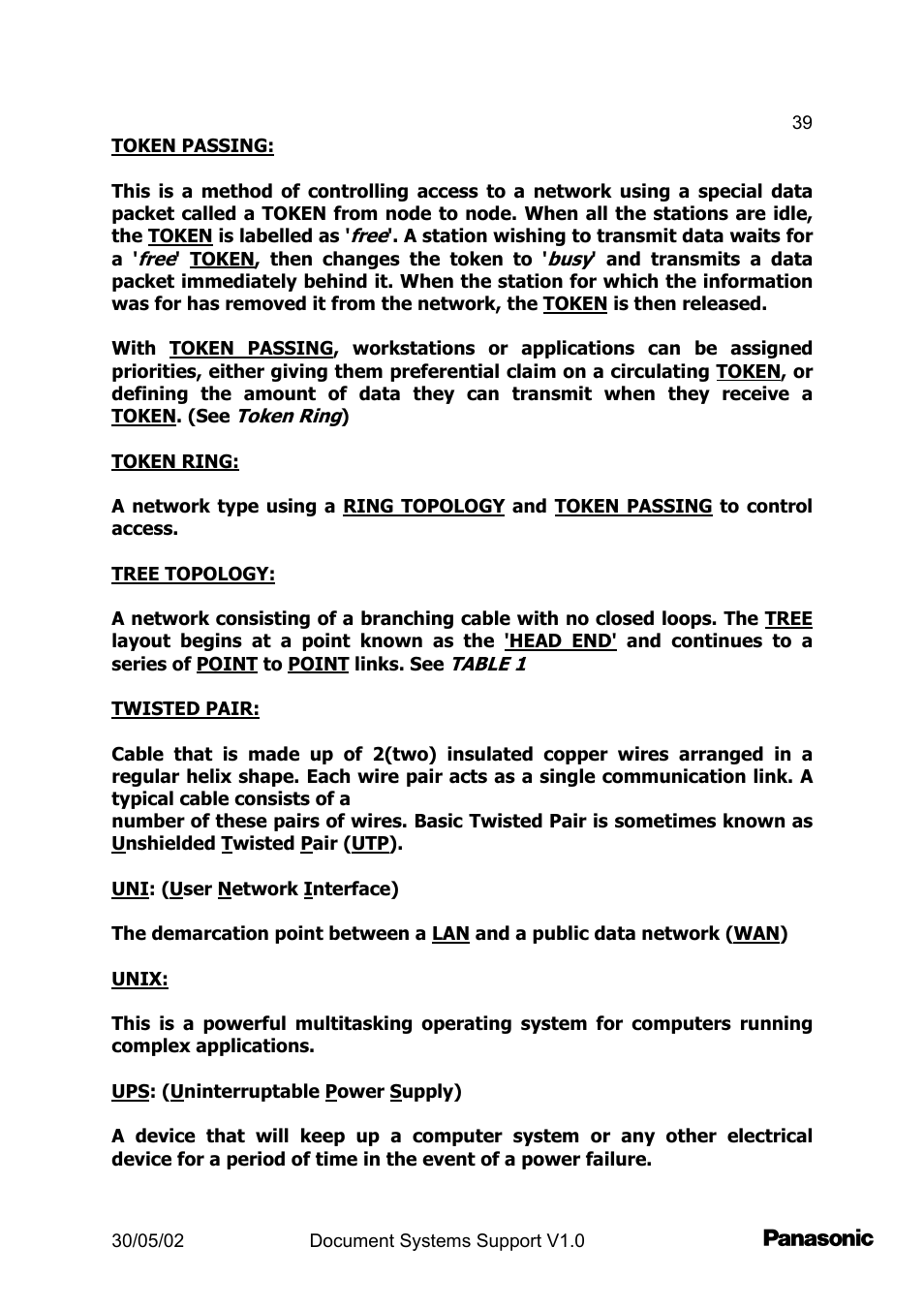 Panasonic DP2000 User Manual | Page 39 / 44