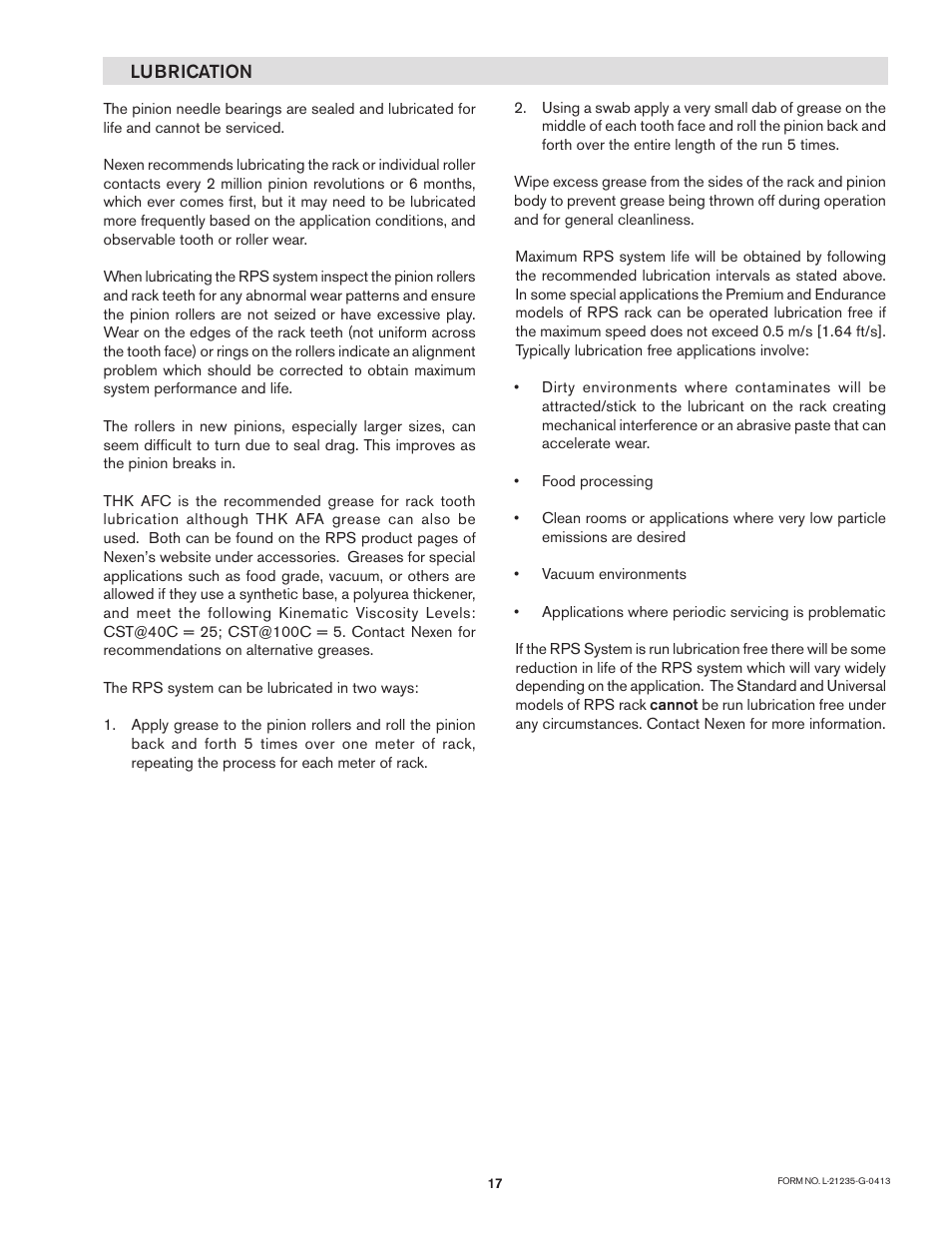 Nexen RPG25A-GE486T 966740 User Manual | Page 17 / 18