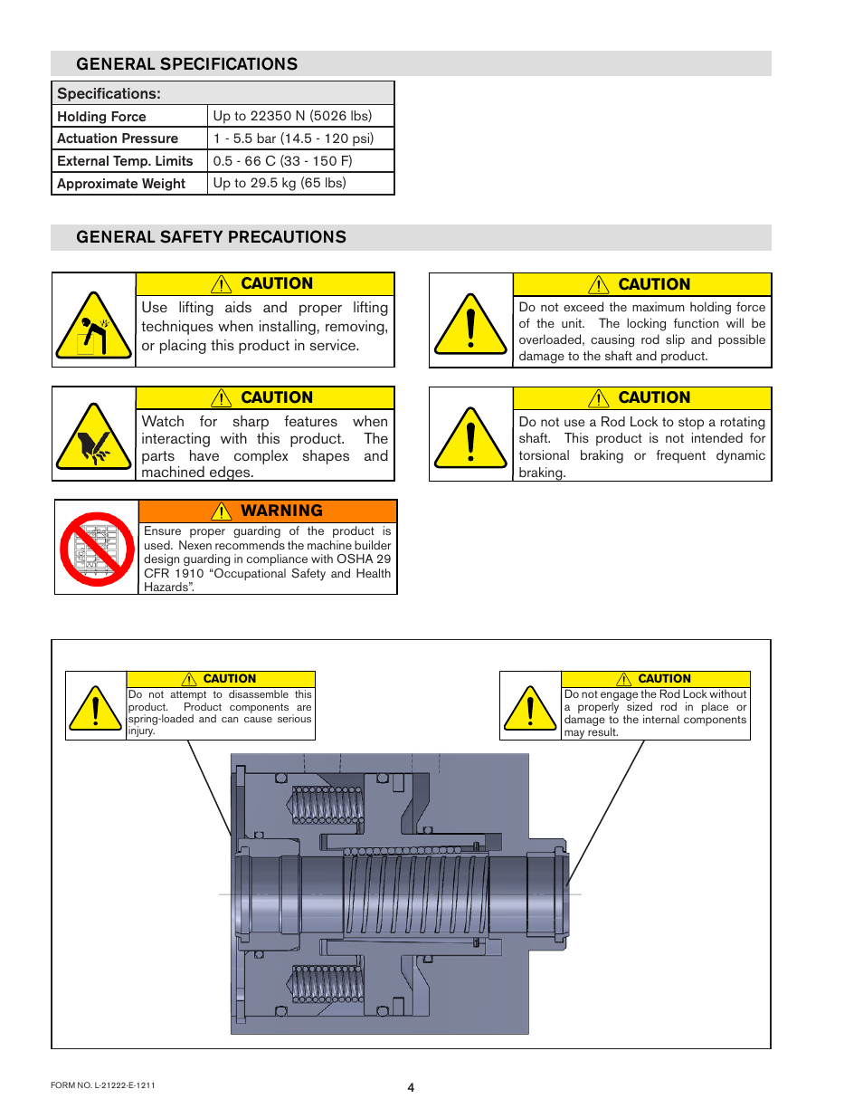 Nexen Rod Locks 966195 User Manual | Page 4 / 10