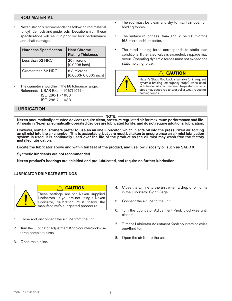 Nexen Rod Locks 966195 User Manual | Page 6 / 10