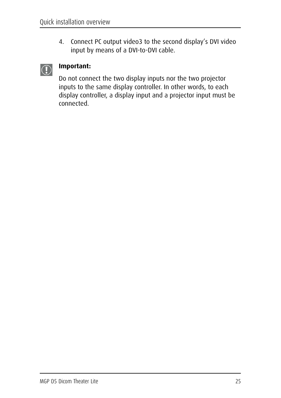 Important | Barco DICOM THEATER LITE MGP D5 User Manual | Page 24 / 116