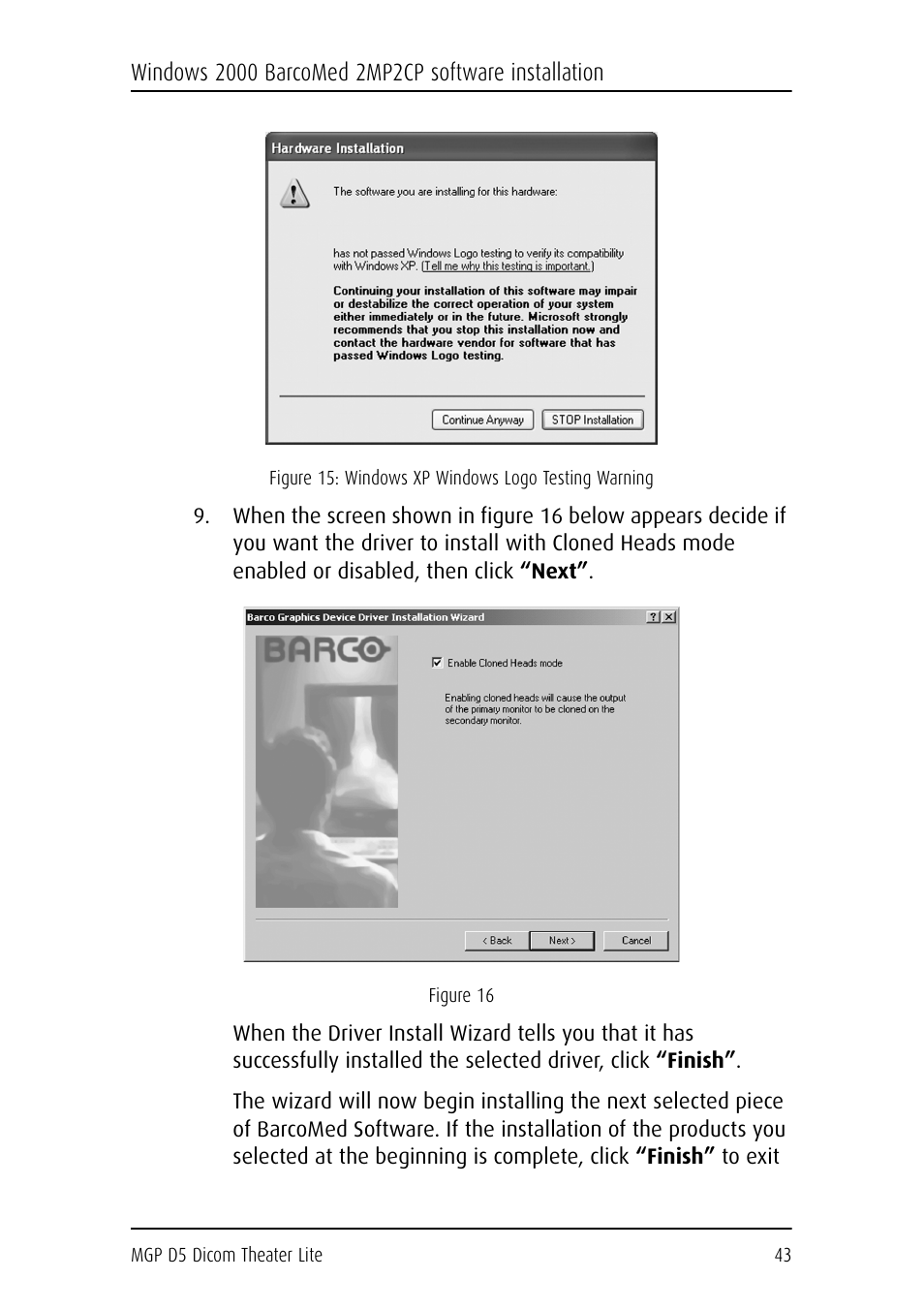 Barco DICOM THEATER LITE MGP D5 User Manual | Page 42 / 116