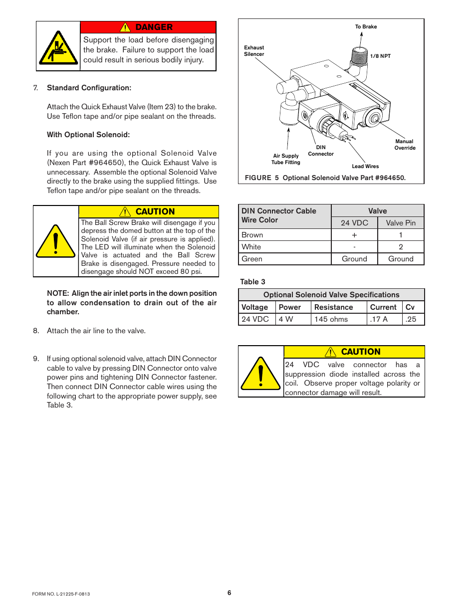 Nexen BSB07 965040 User Manual | Page 6 / 13