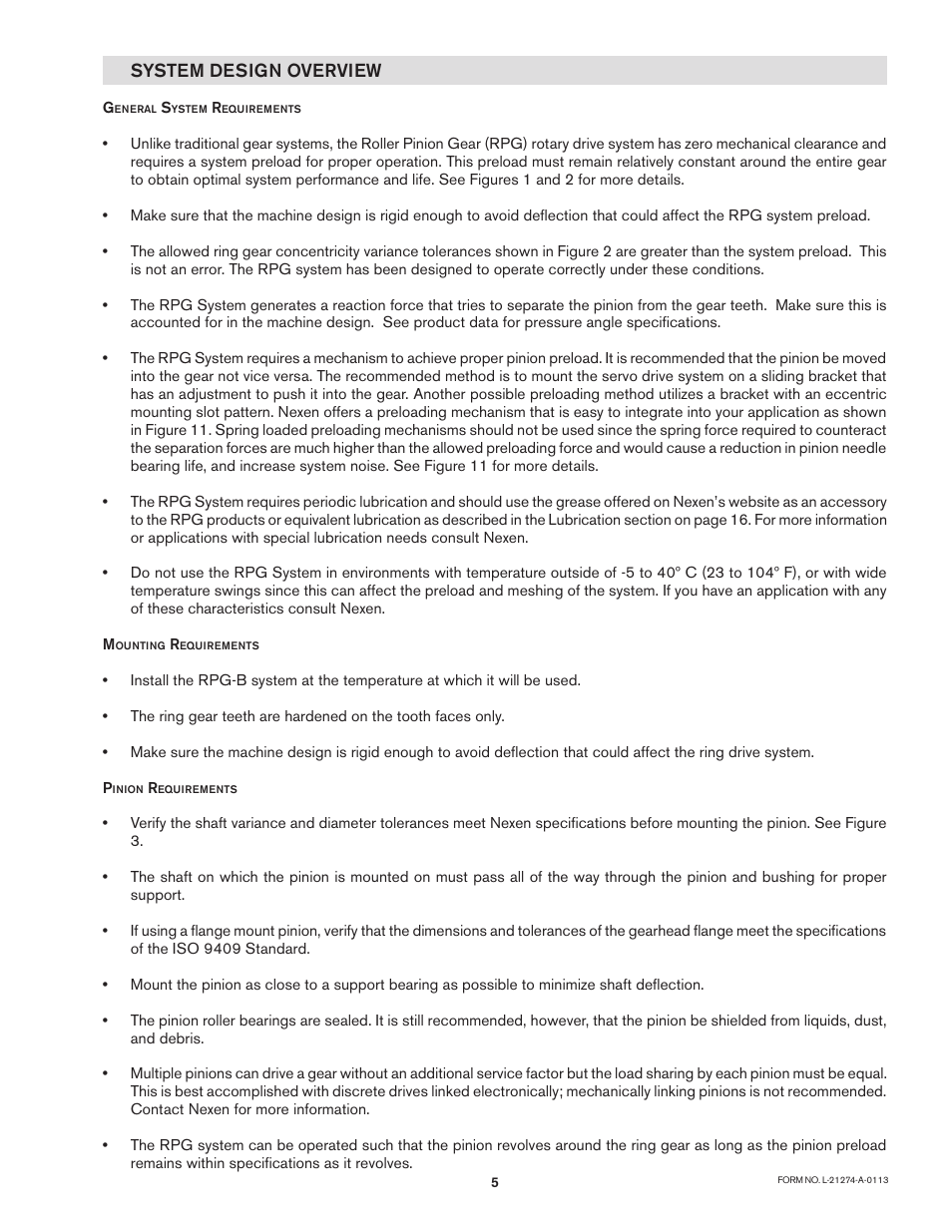 System design overview | Nexen PRD1100 966902 User Manual | Page 5 / 13