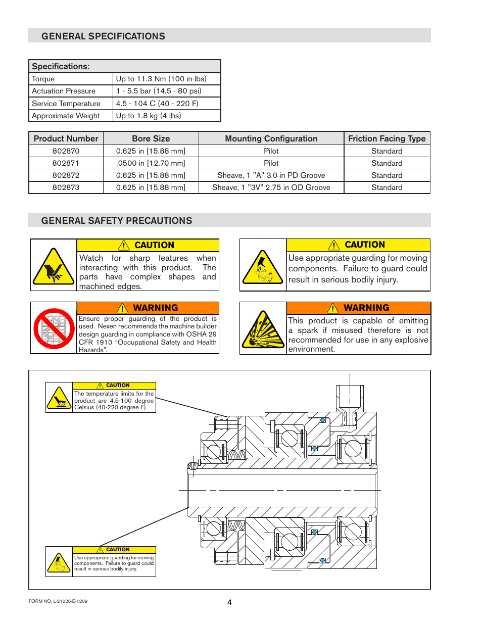 Nexen B-275 802874 User Manual | Page 4 / 12