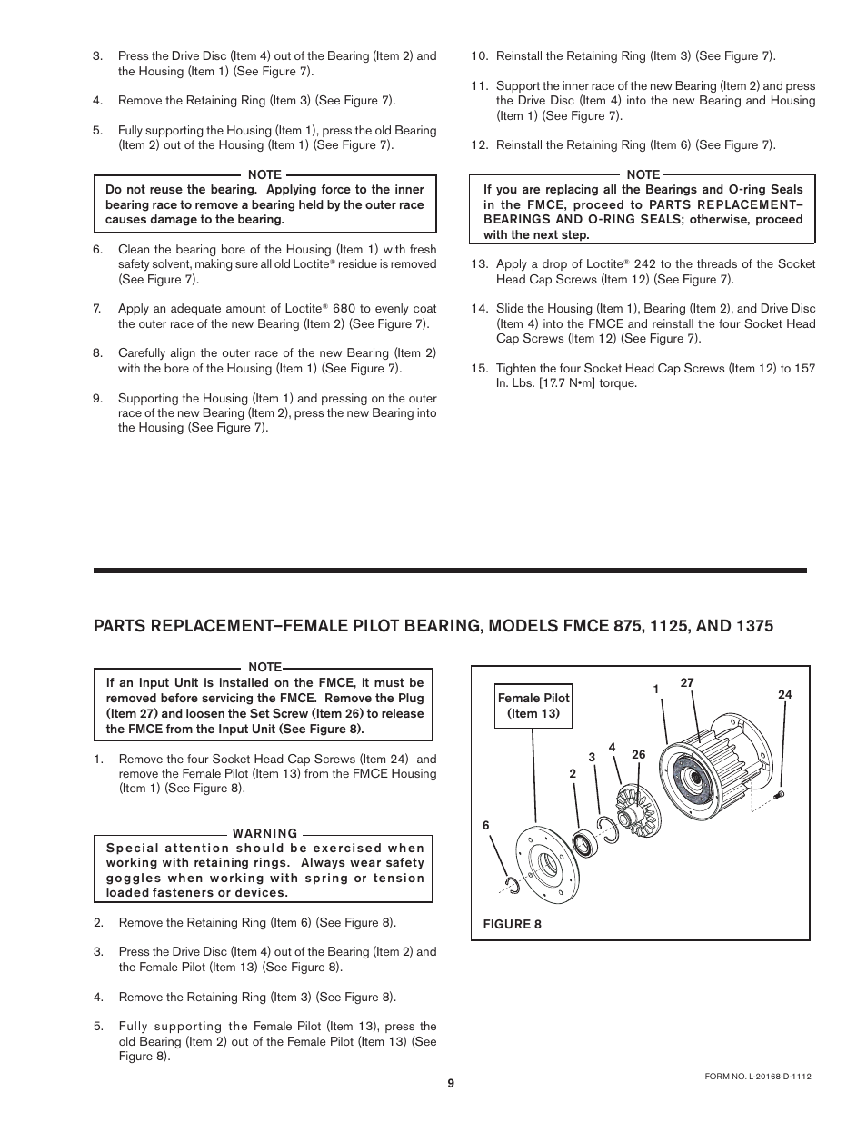 Nexen FMCE-875 801474 User Manual | Page 9 / 19