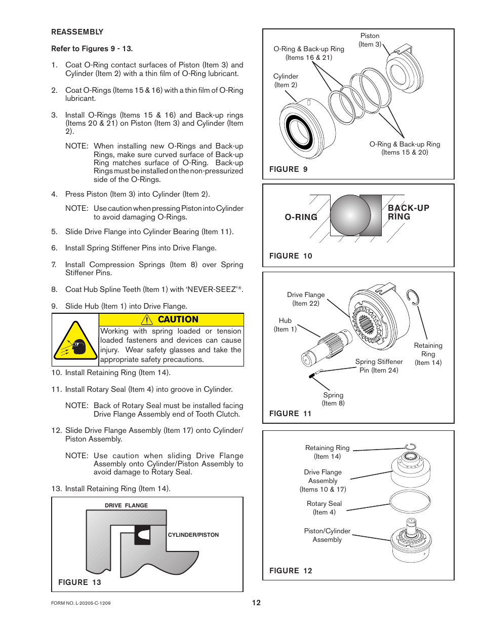 Caution | Nexen 5H60PSP-E 913059 User Manual | Page 12 / 15