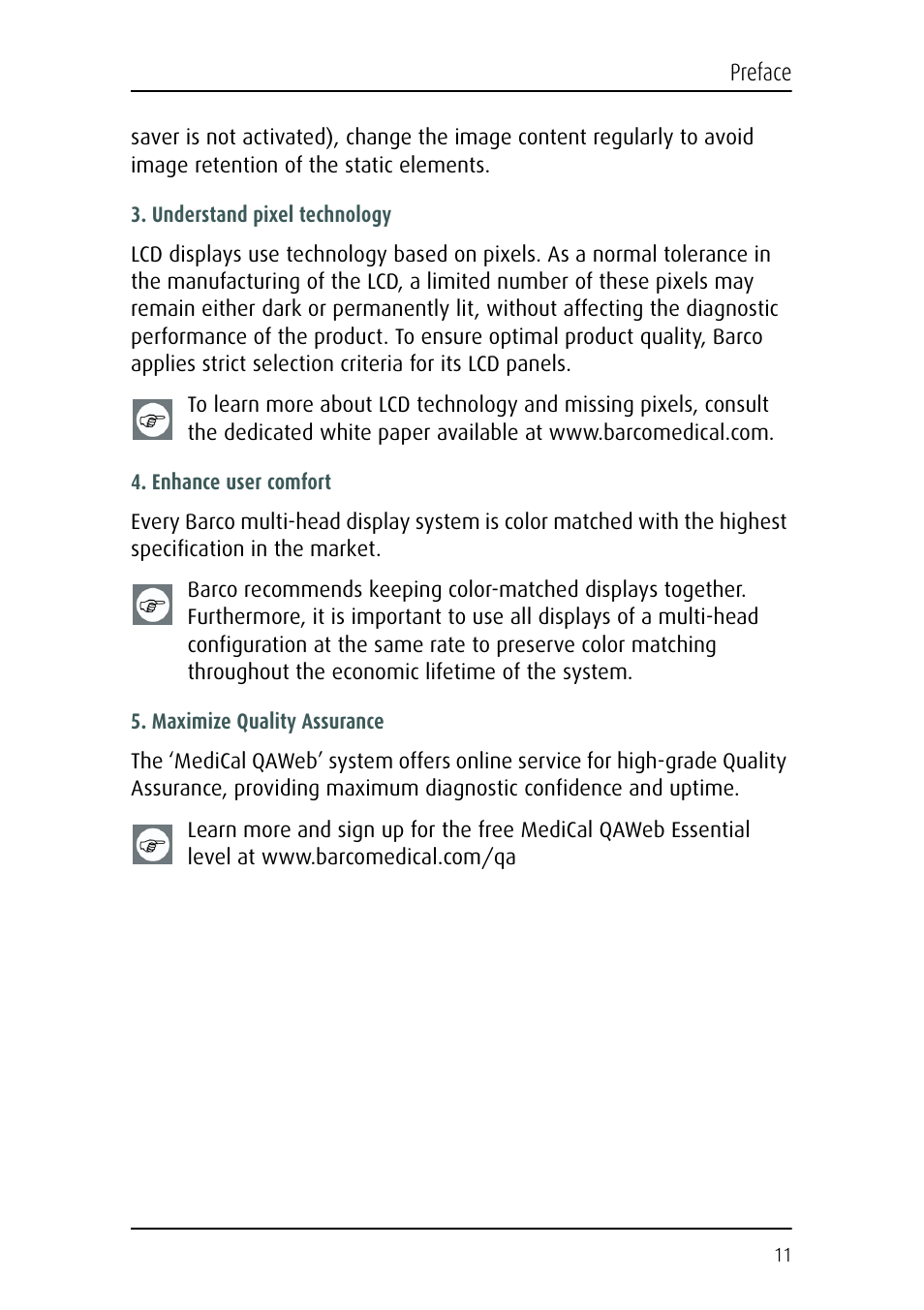 Barco MFCD 1219 (TS) User Manual | Page 11 / 36