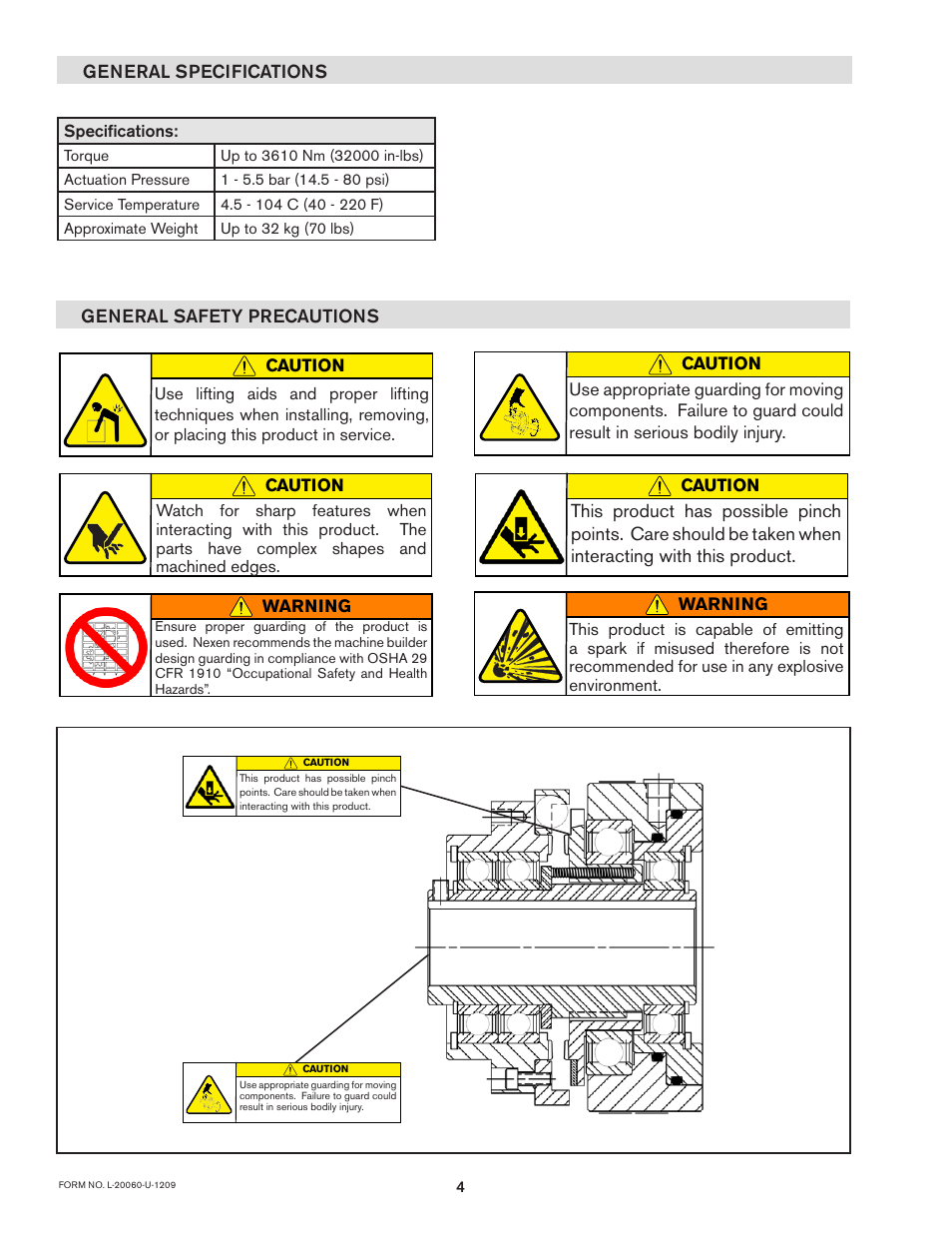 Nexen 5H70PSP 914000 User Manual | Page 4 / 15