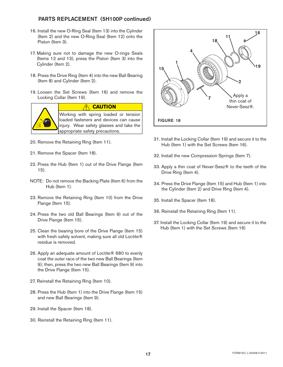 Nexen 5H70P 917500 User Manual | Page 17 / 23