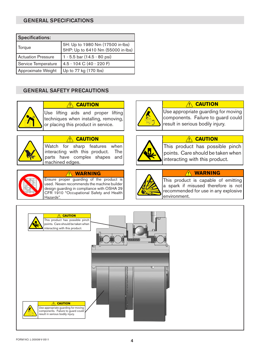 Nexen 5H70P 917500 User Manual | Page 4 / 23