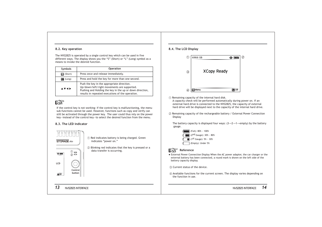 Xcopy ready | NextoDI NVS2825 User Manual | Page 10 / 35