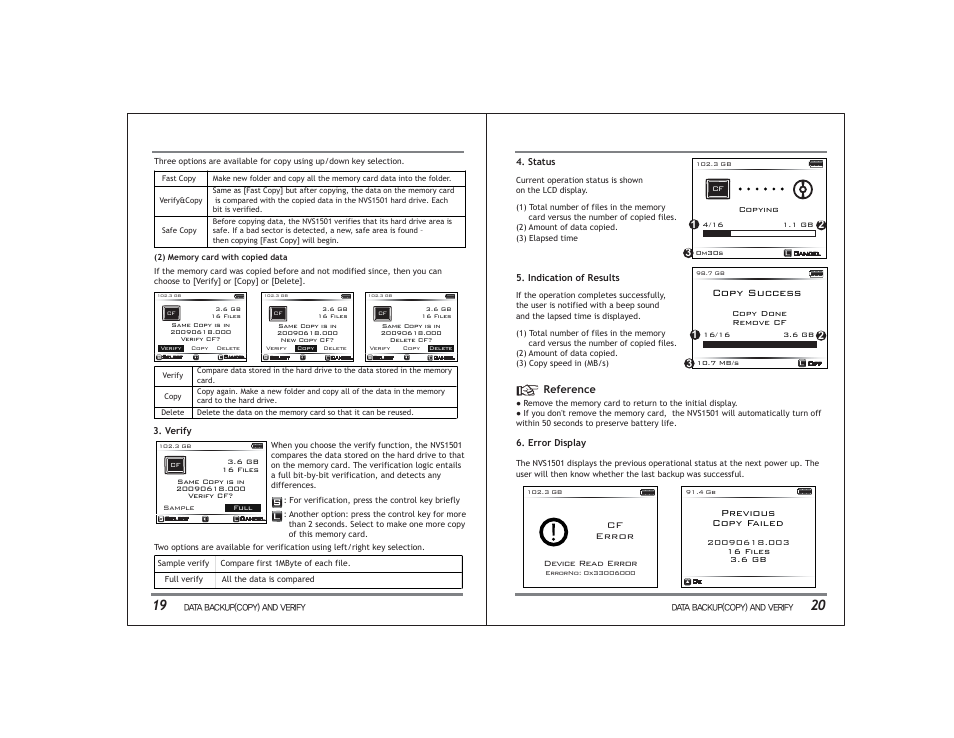 Copy success | NextoDI NVS1501 User Manual | Page 13 / 33
