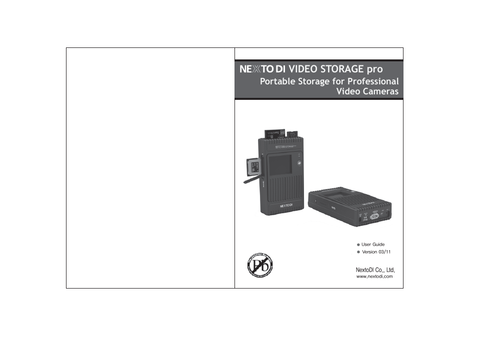 NextoDI NVS2501 User Manual | 34 pages