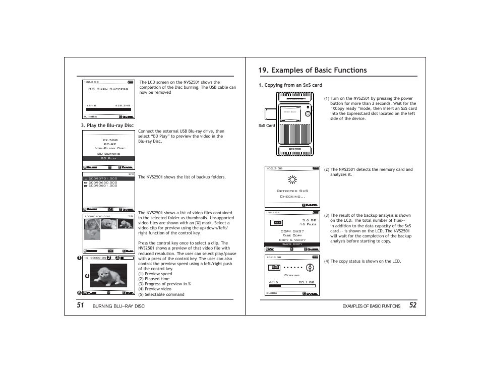 Examples of basic functions | NextoDI NVS2501 User Manual | Page 29 / 34