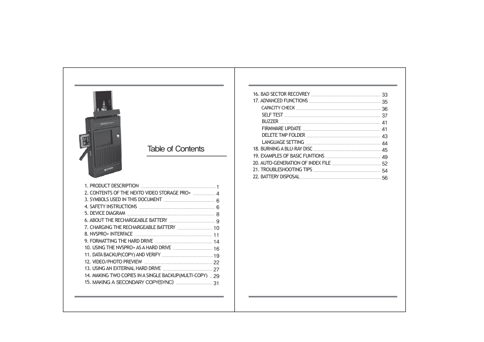 NextoDI NVS2525 User Manual | Page 3 / 32