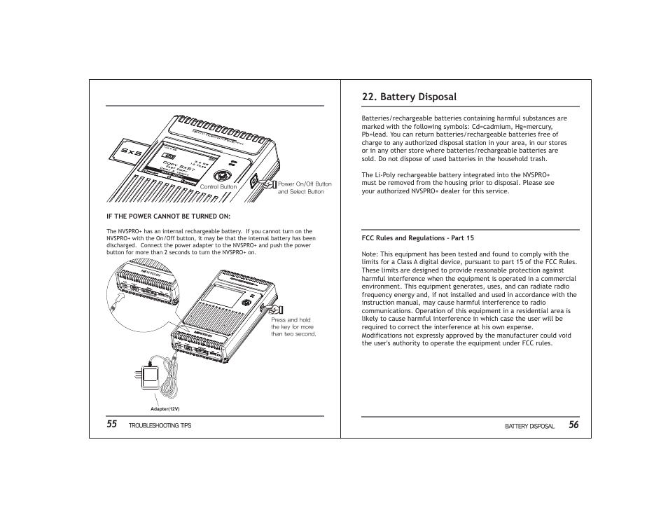 Battery disposal | NextoDI NVS2525 User Manual | Page 31 / 32