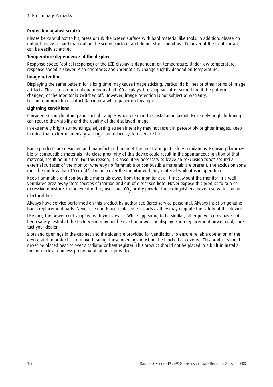 Barco R5976934 User Manual | Page 18 / 144