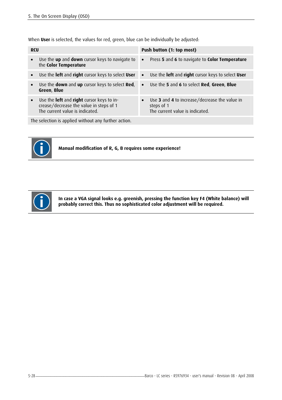 Barco R5976934 User Manual | Page 70 / 144