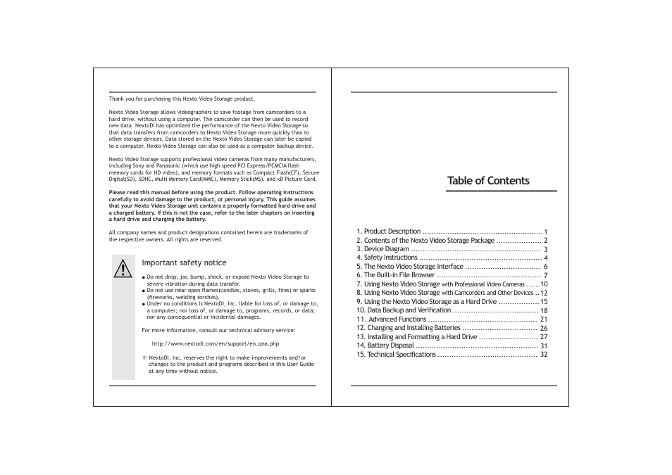 NextoDI ND2725 User Manual | Page 2 / 18