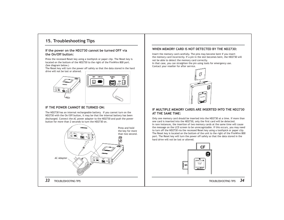 34 15. troubleshooting tips | NextoDI ND2730 User Manual | Page 20 / 21