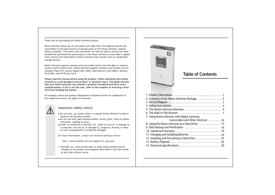 NextoDI ND2700 User Manual | Page 2 / 17
