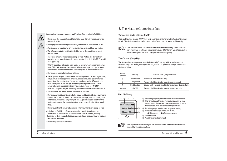 The nexto-extreme interface | NextoDI ND2700 User Manual | Page 5 / 17