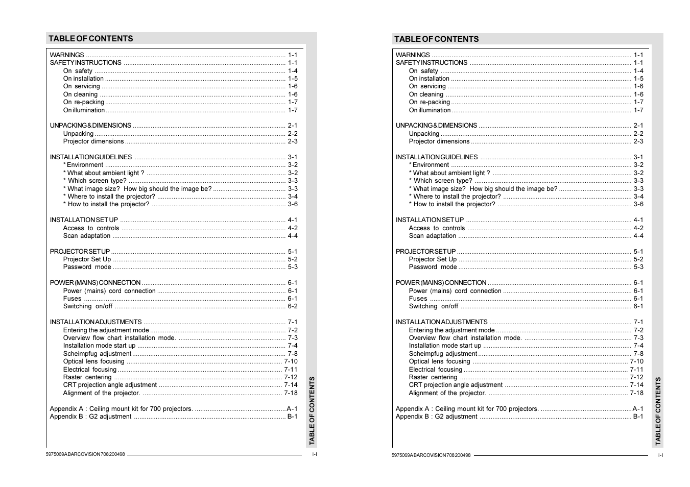 Barco R9002327 User Manual | Page 3 / 55