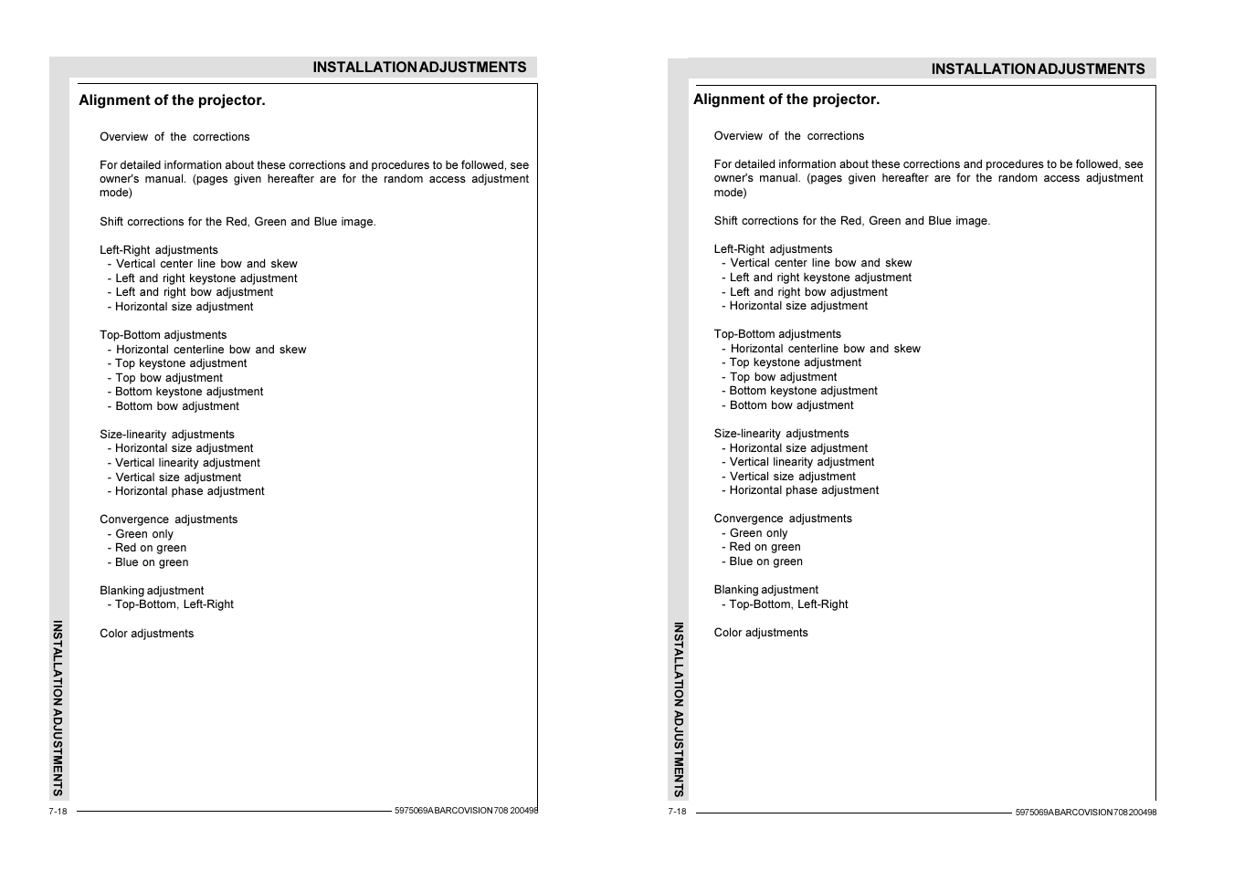 Barco R9002327 User Manual | Page 51 / 55