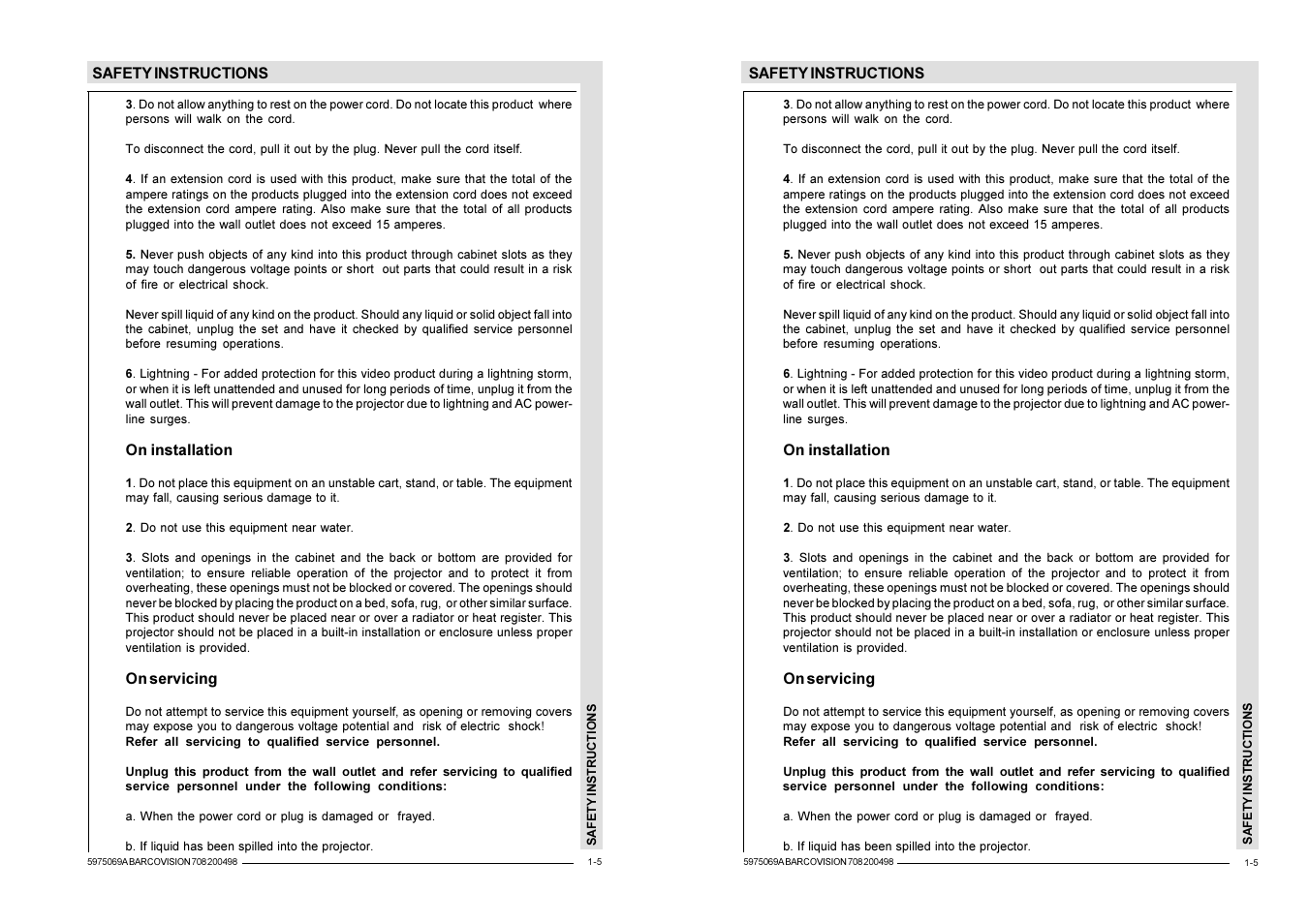 Barco R9002327 User Manual | Page 8 / 55