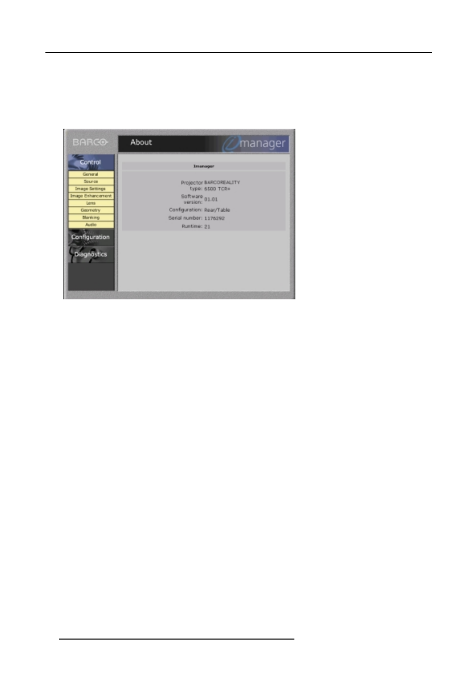 B.4.1 start up, Start up | Barco R9001960 User Manual | Page 98 / 127