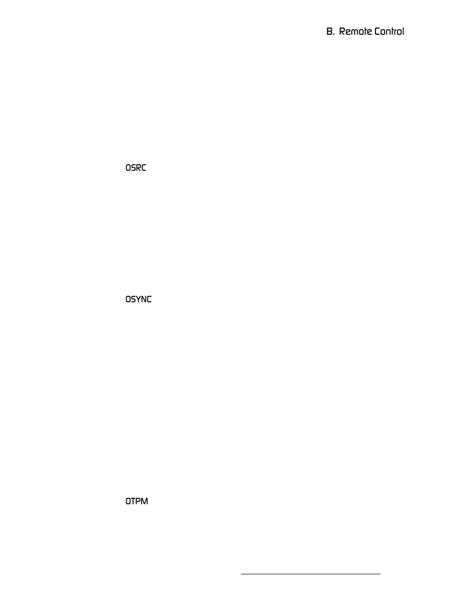Osrc, Osync, Otpm | Osrc osync otpm, K==oéãçíé=`зенкзд | Barco DCS-200 User Manual | Page 149 / 170