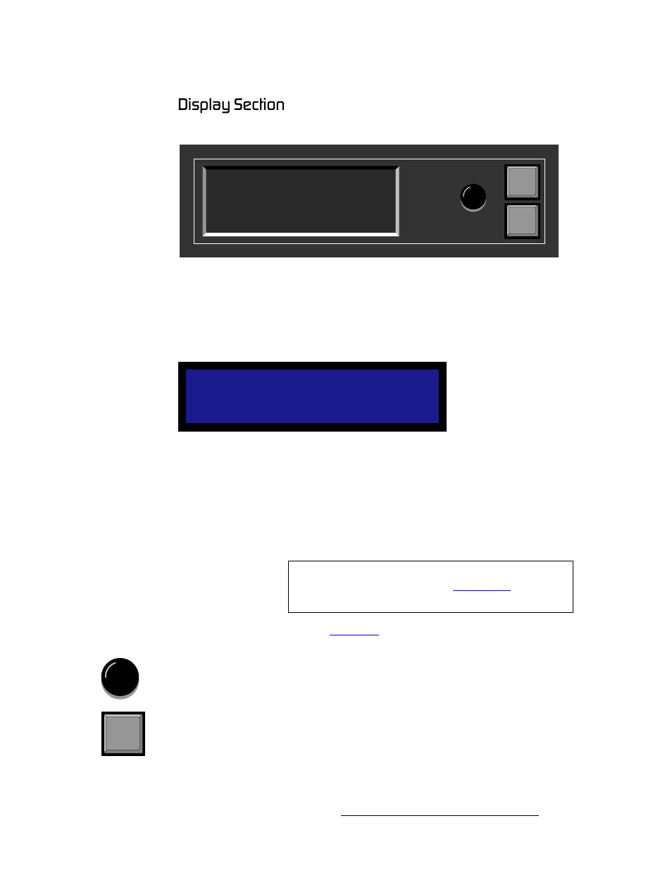 Display section, Aáëéä~ó=péåíáçå | Barco DCS-200 User Manual | Page 21 / 170