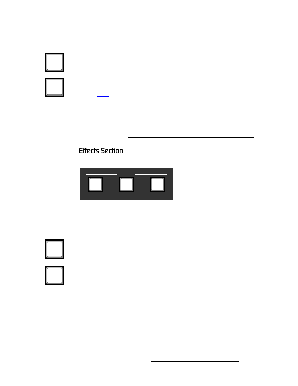 Effects section, Bññéåíë=péåíáçå, Hardware orientation | Barco DCS-200 User Manual | Page 23 / 170