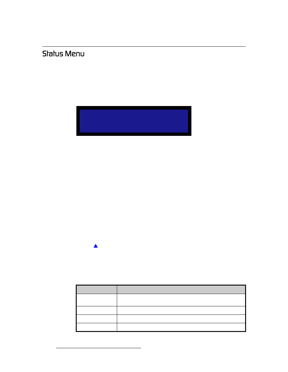 Status menu, In chapter 4, To the | Pн~нмл=jéåì | Barco DCS-200 User Manual | Page 44 / 170