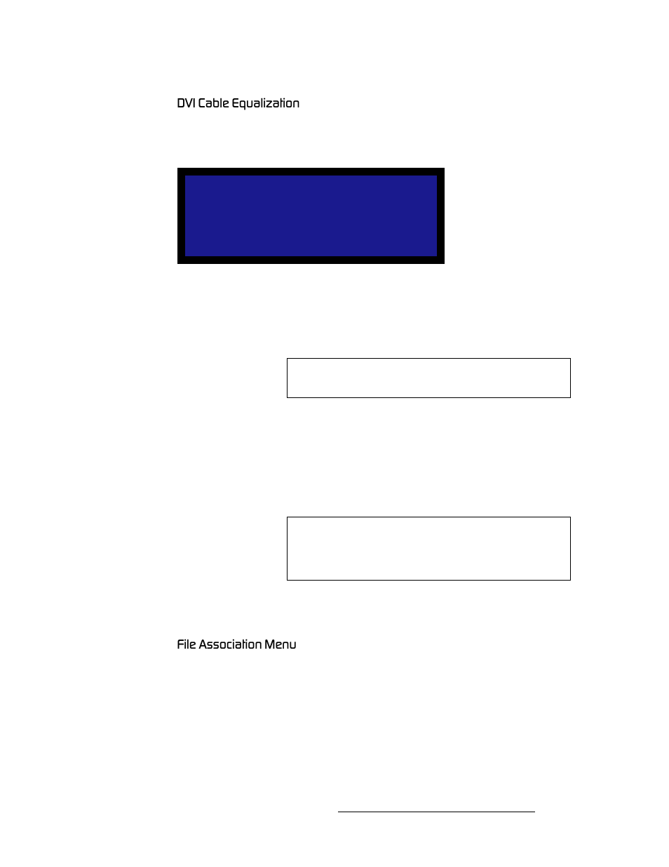 Dvi cable equalization, File association menu | Barco DCS-200 User Manual | Page 79 / 170