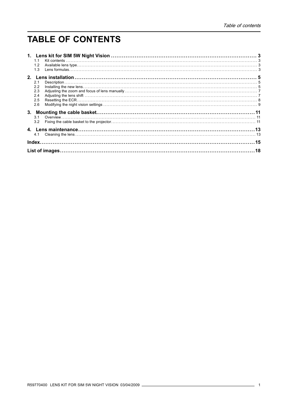 Barco R9849853 User Manual | Page 5 / 23