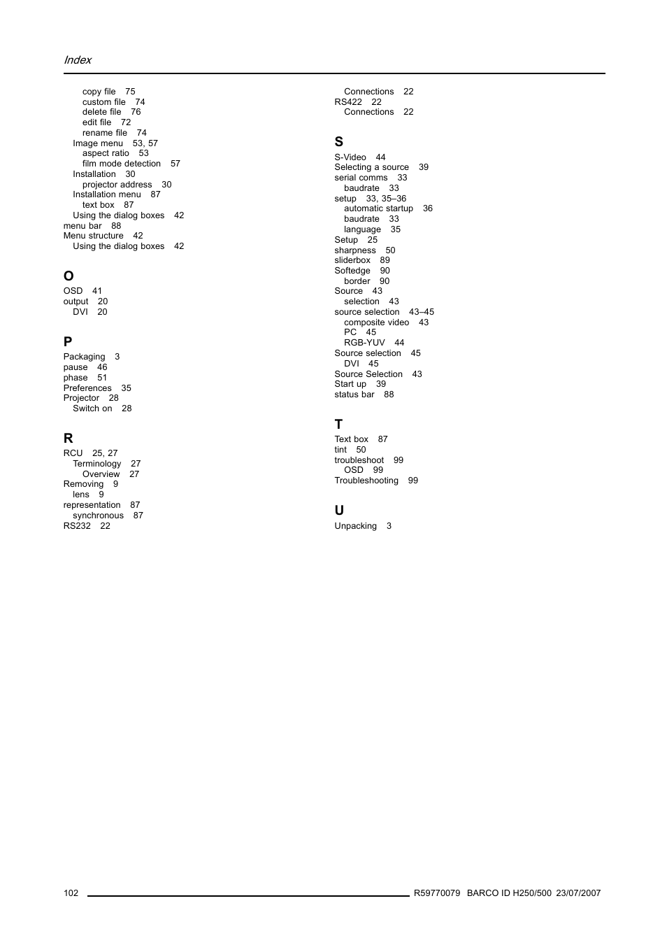 Barco R9010570 User Manual | Page 106 / 106