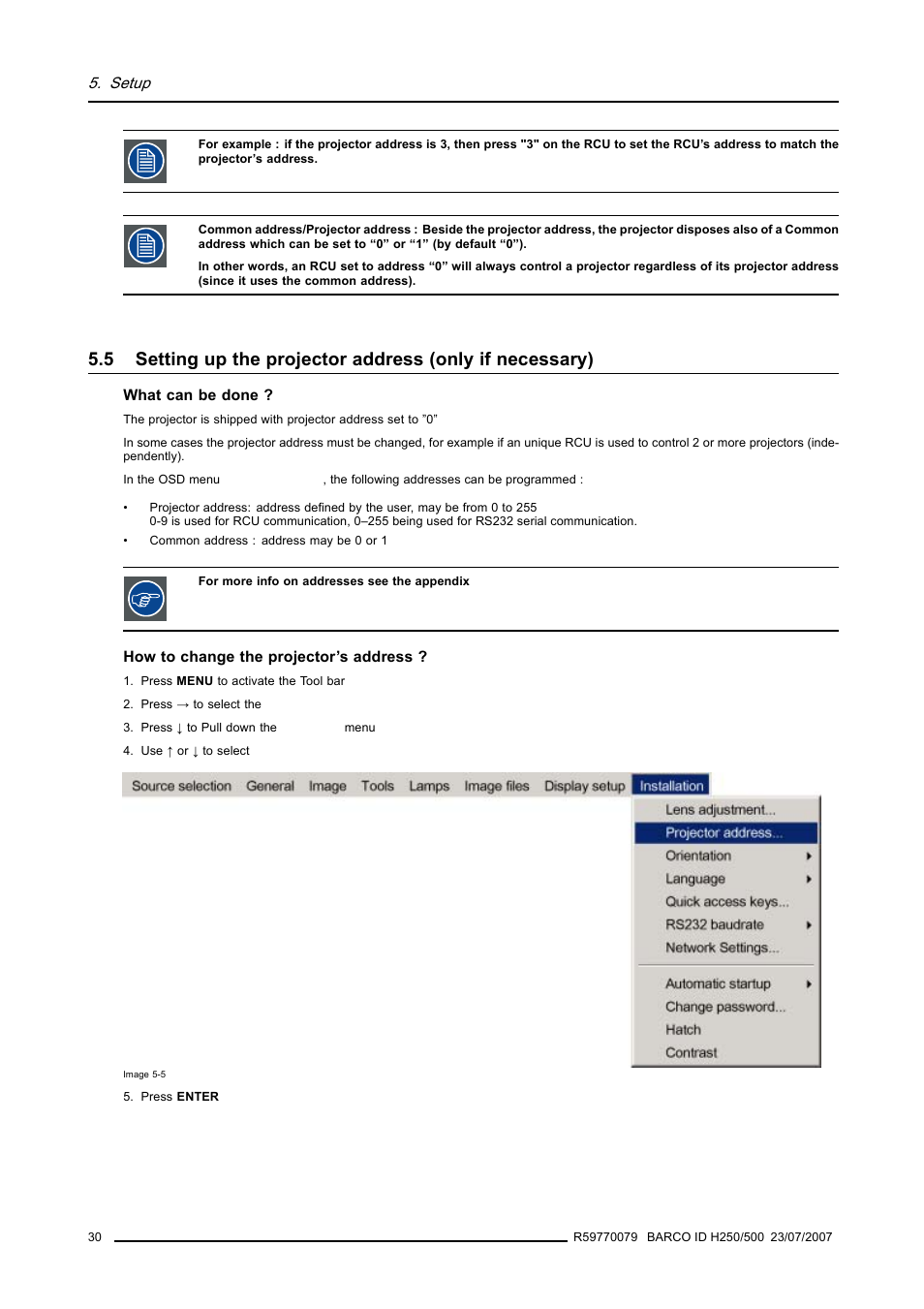Barco R9010570 User Manual | Page 34 / 106