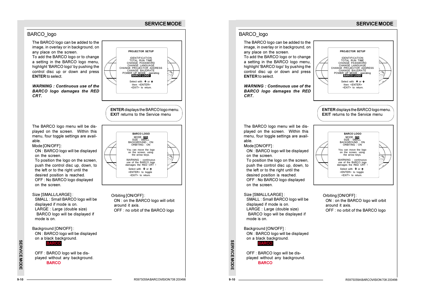 Barco R9002328 User Manual | Page 115 / 153