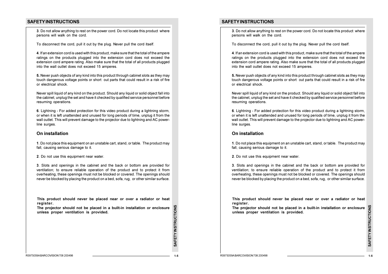 Barco R9002328 User Manual | Page 12 / 153