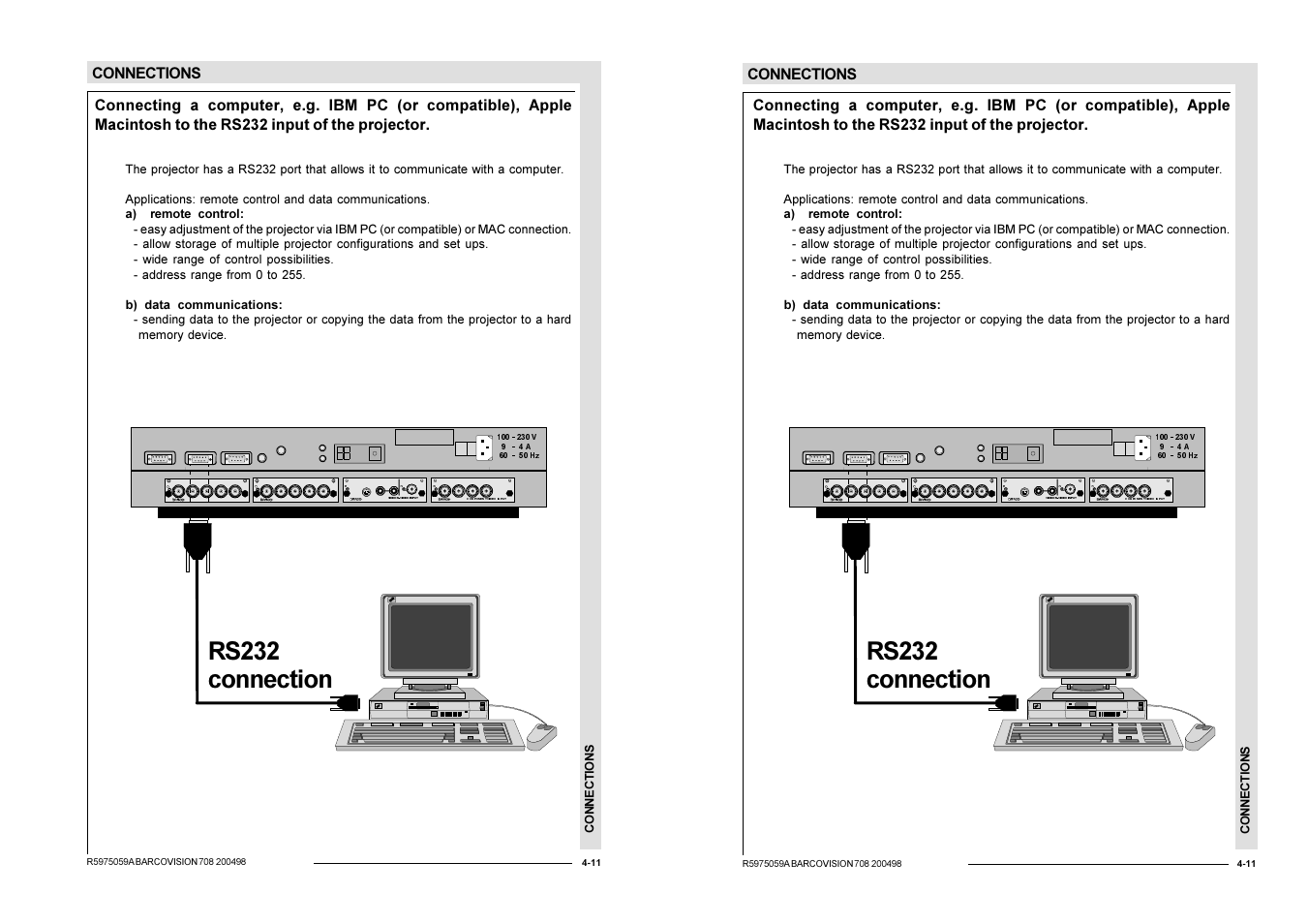 56 frqqhfwlrq, Wd9@ptwd9@pãdiqvu | Barco R9002328 User Manual | Page 34 / 153