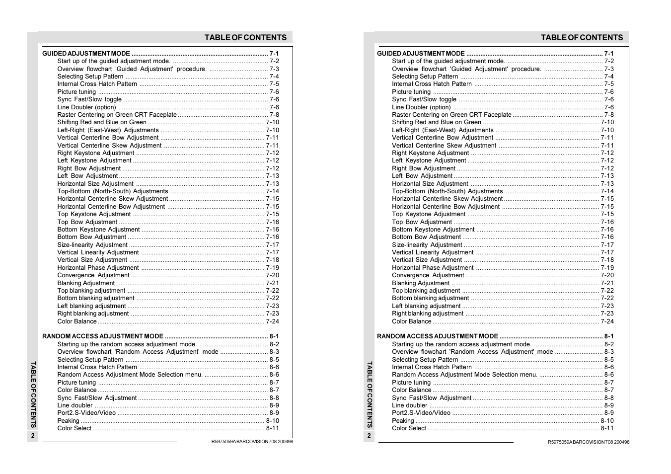Barco R9002328 User Manual | Page 5 / 153