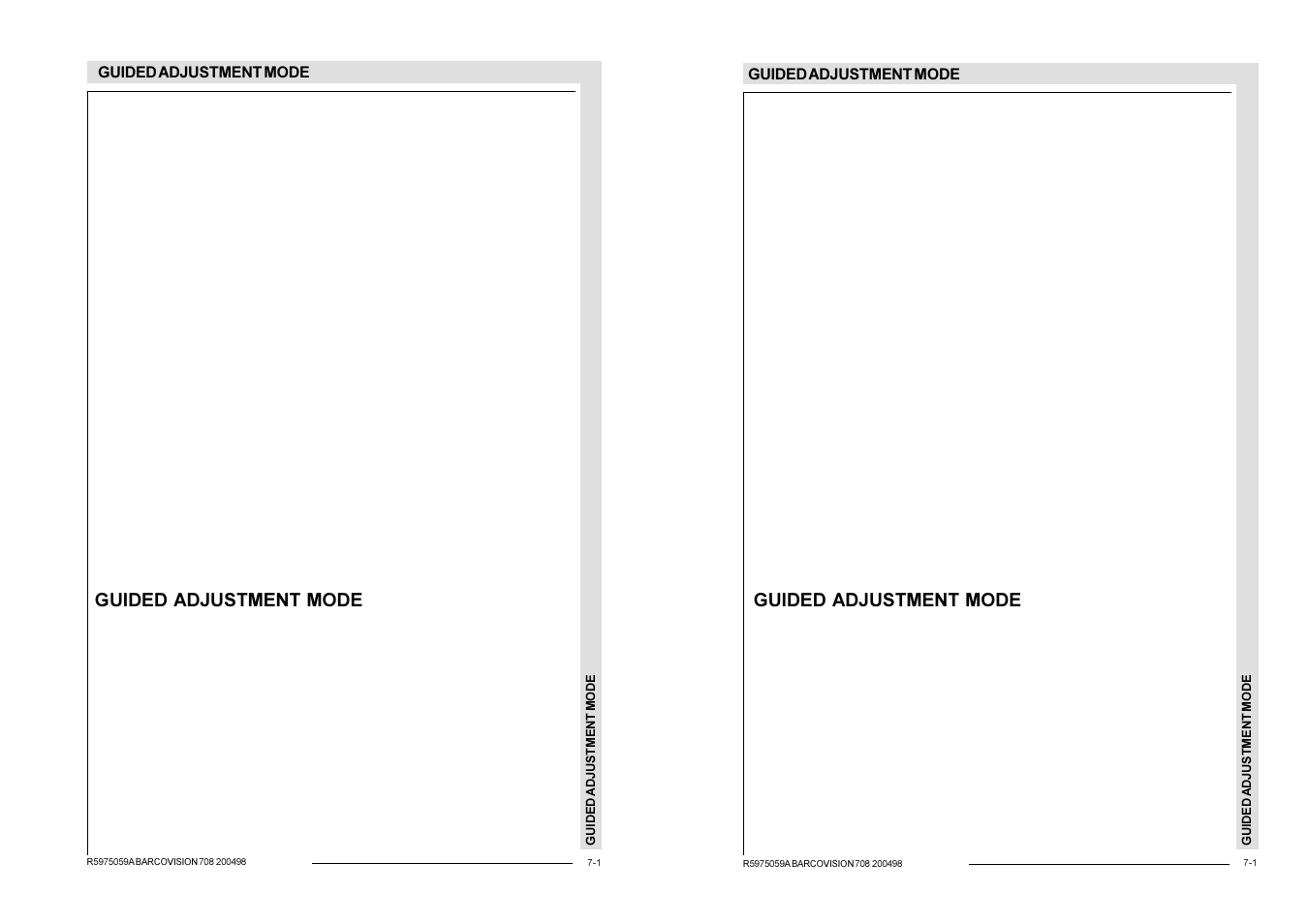 Guided adjustment mode | Barco R9002328 User Manual | Page 54 / 153