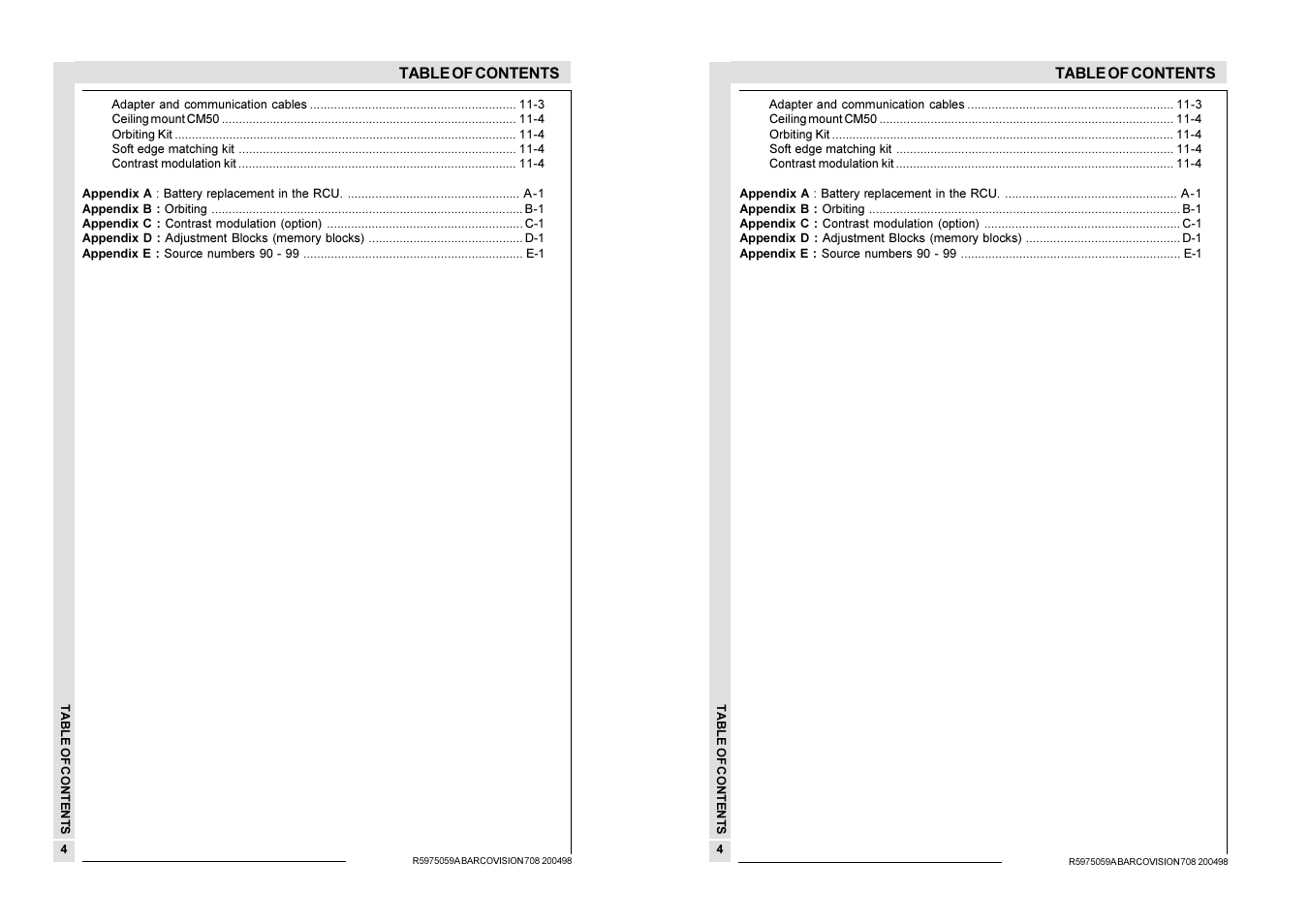 Barco R9002328 User Manual | Page 7 / 153