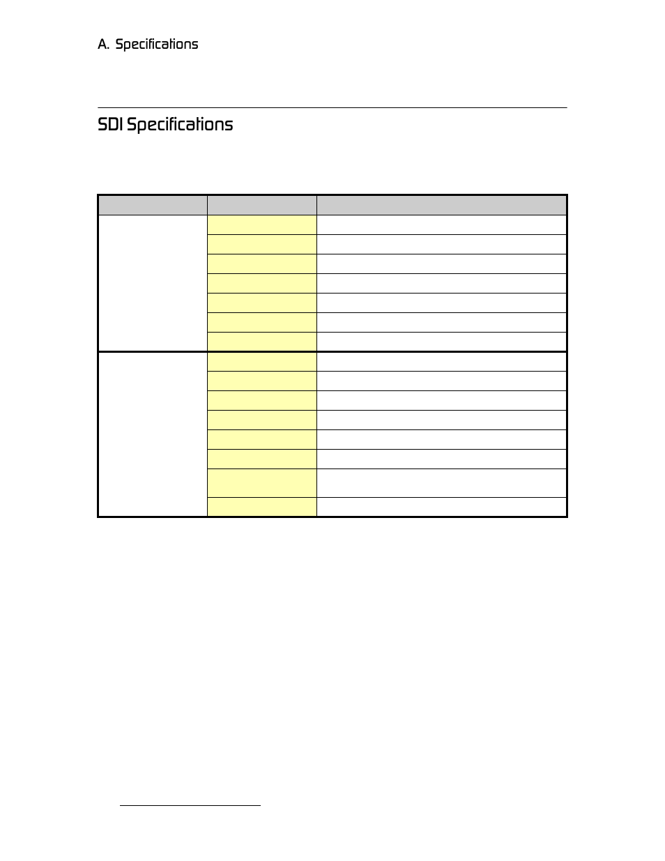 Sdi specifications, Paf=pééåáñáå~нбзел, K==pééåáñáå~нбзел | Barco MatrixPRO HD/SD-SDI User Manual | Page 66 / 90