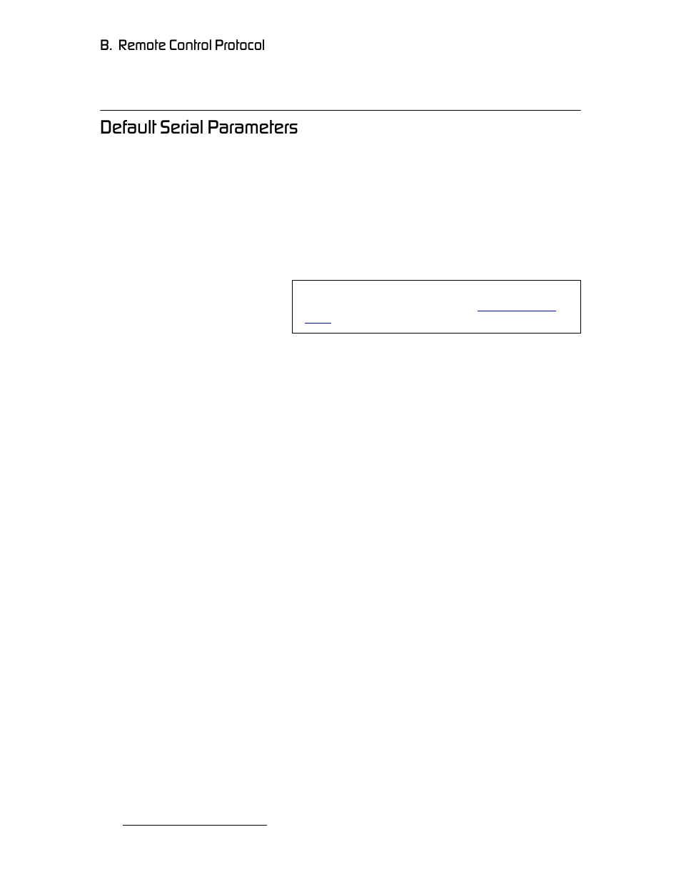 Default serial parameters, Aйс~мдн=péêá~ä=m~к~гйнйкл, K==oéãçíé=`зенкзд=mêçíçåçä | Barco MatrixPRO HD/SD-SDI User Manual | Page 70 / 90