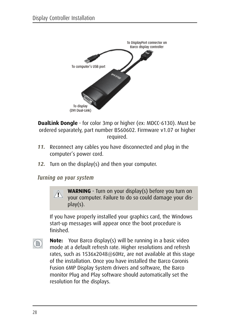 Barco Coronis Fusion MDCC 6130 User Manual | Page 28 / 80