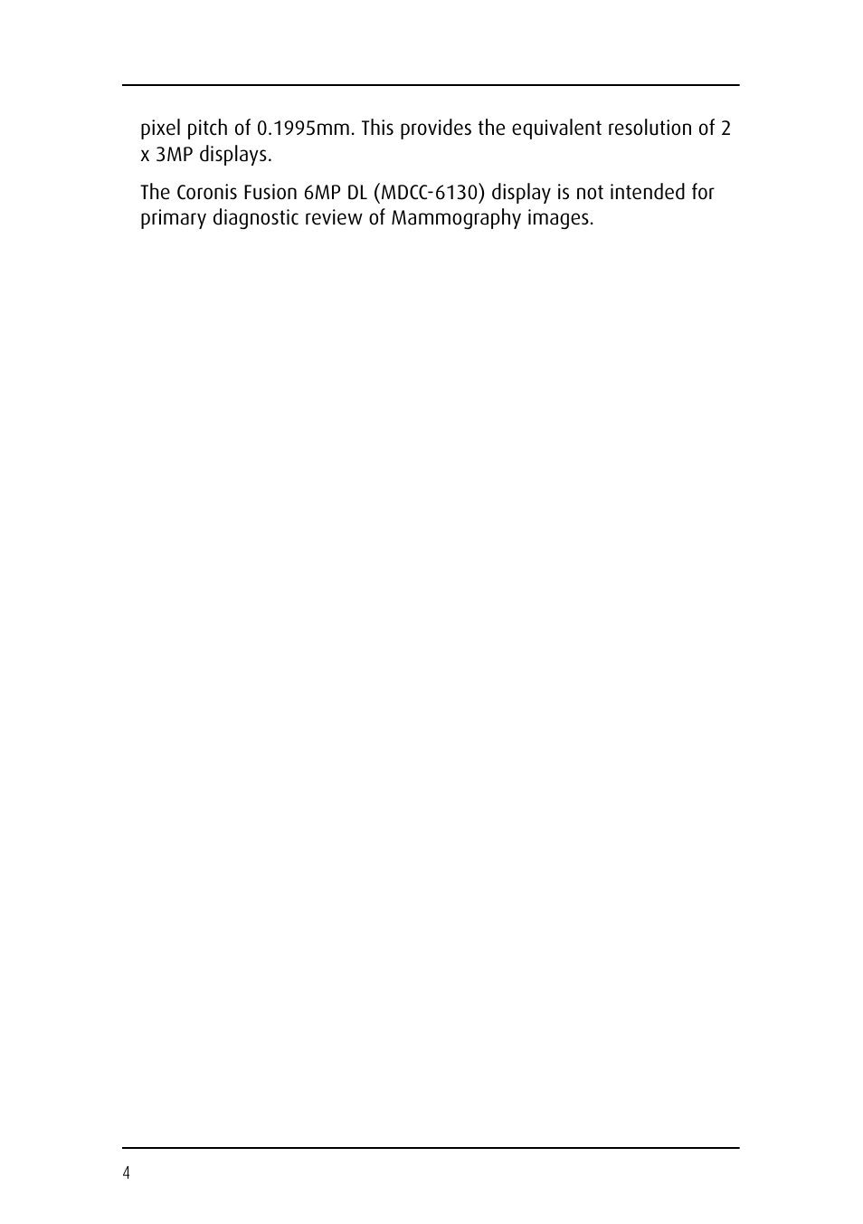 Barco Coronis Fusion MDCC 6130 User Manual | Page 4 / 80