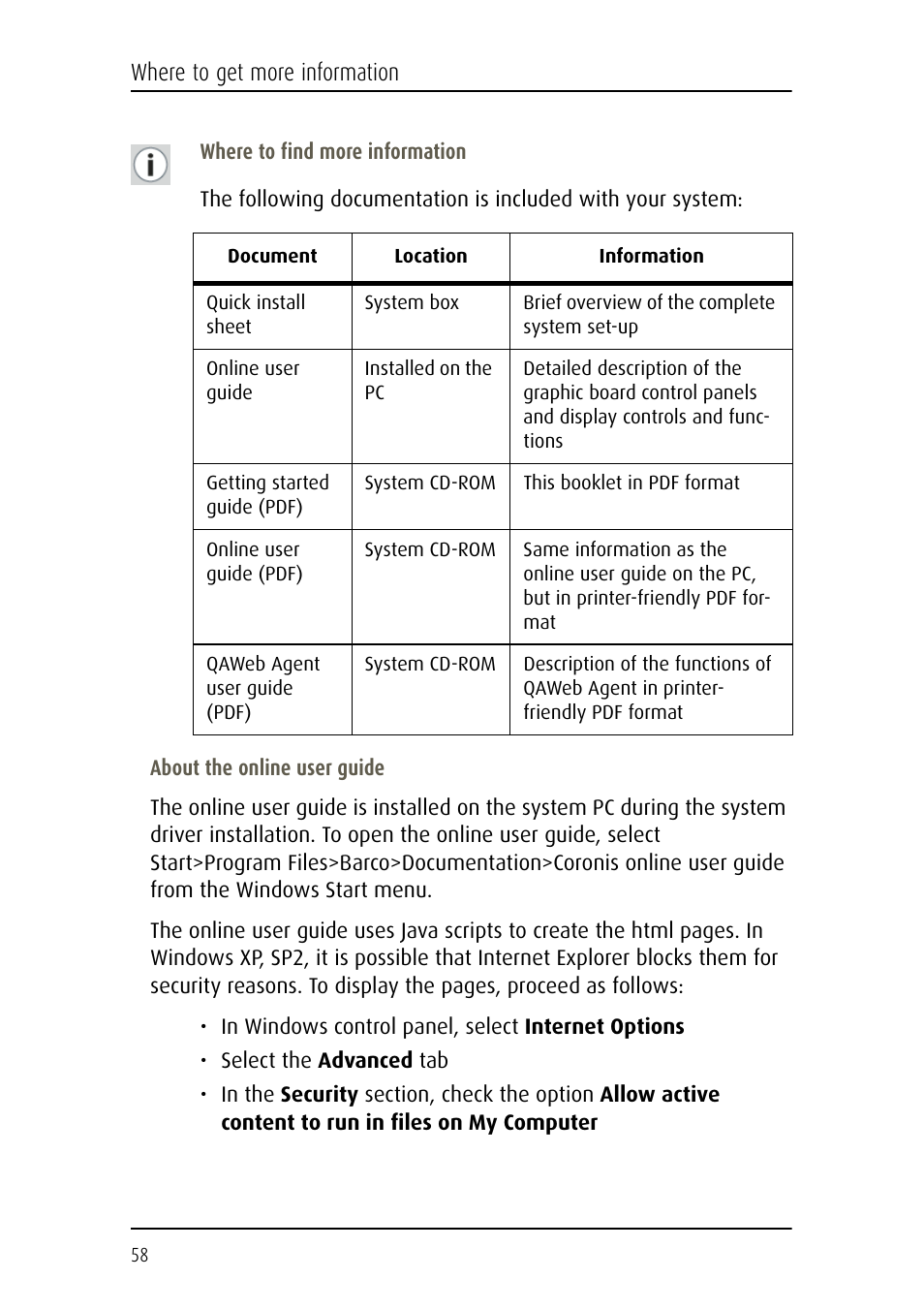 Barco Coronis Fusion MDCC 6130 User Manual | Page 58 / 80